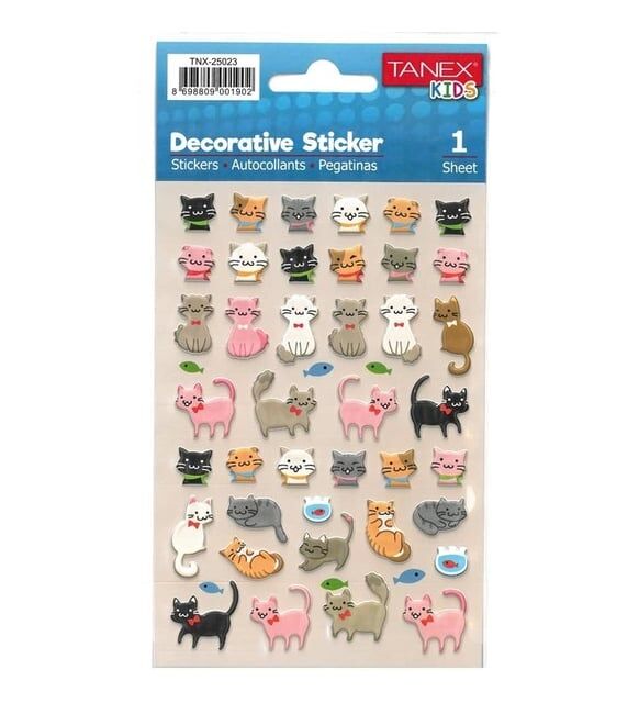 Tanex Tnx-25023 Kedi Serisi Etiketi