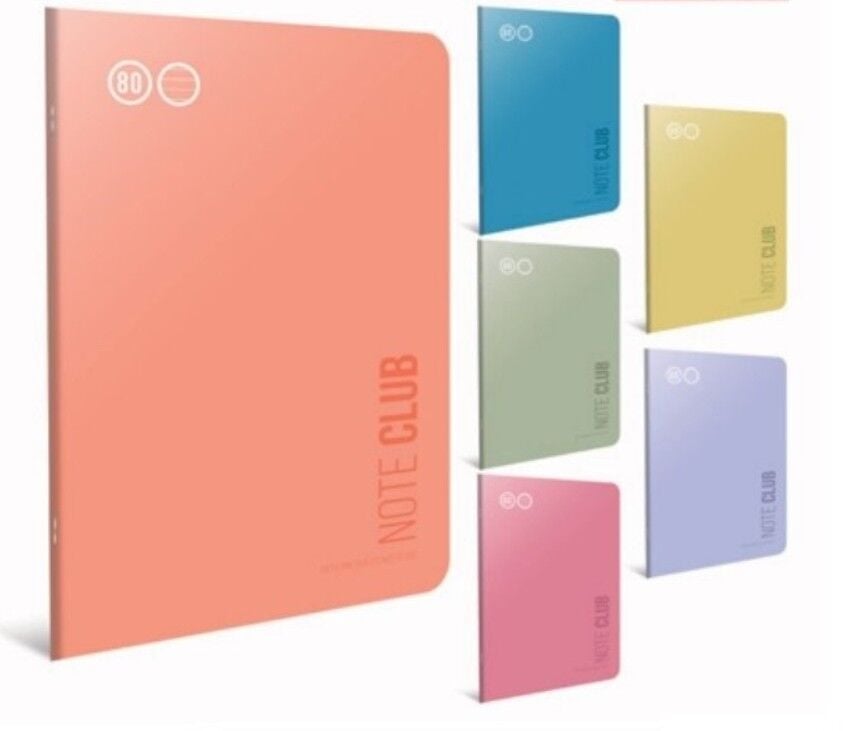 Gıpta Noteclub Tel Dikiş Pp Kapak Defter A4 80 Kareli