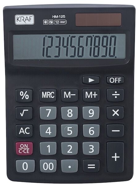 Kraf Hesap Makinesi Masaüstü 12 Hane Hm-125