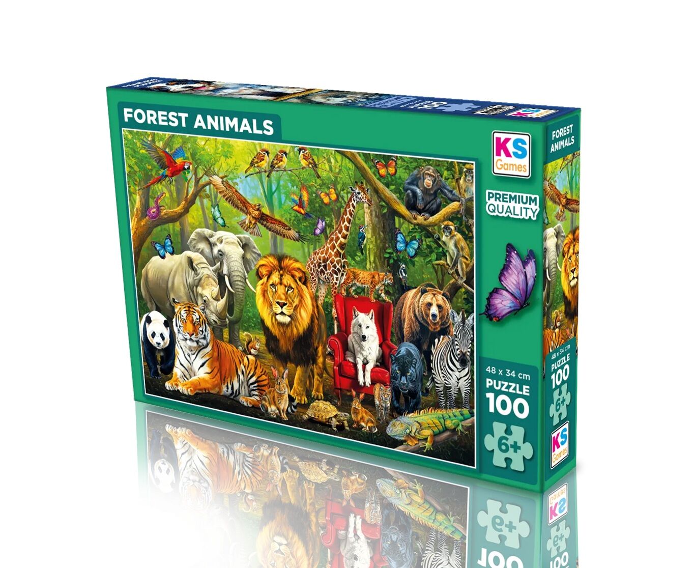 Ks Games Forest Animals 100 Parça Puzzle