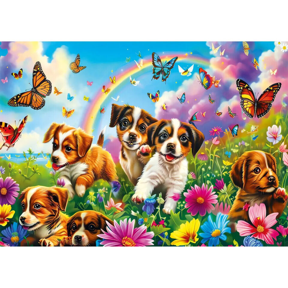 Ks Games Playing Puppies 50 Parça Puzzle