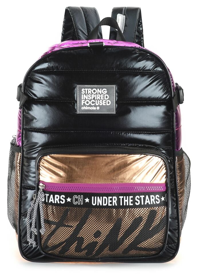 Chimola Black Copper Purple 17'' Sırt Çantası Chm-Cn0024-2