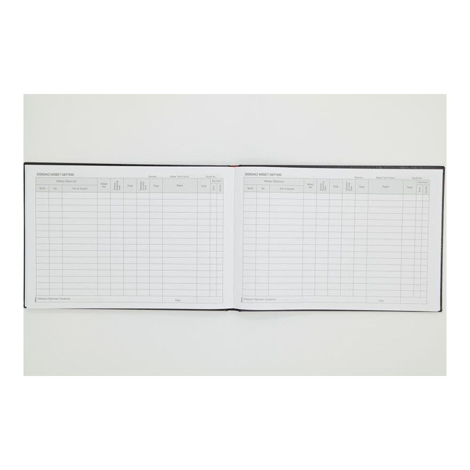 Dilman Öğrenci Nöbet Defteri Ciltli 96 Yp