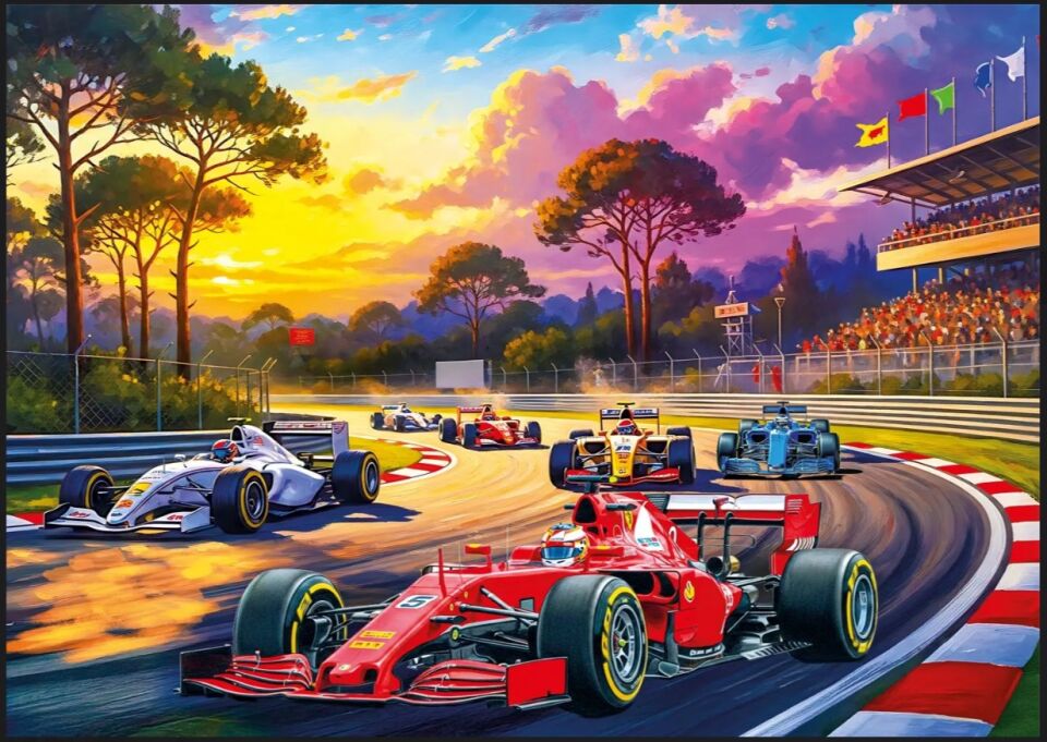 Ks Games Formula Racing 100 Parça Puzzle