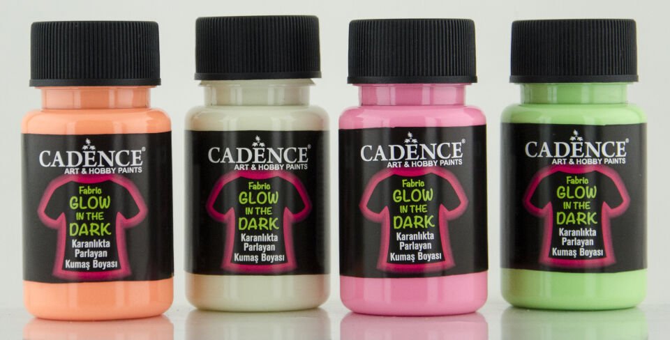 Cadence Kumaş Glow In The Dark Turuncu 50 Ml