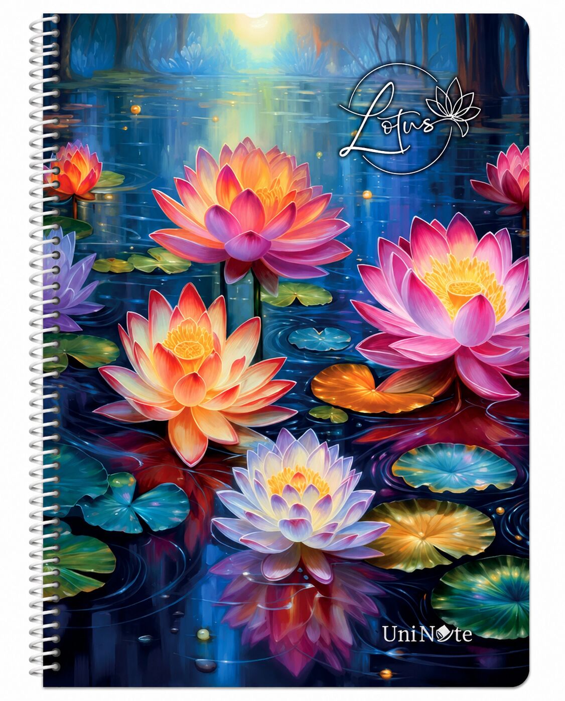 Çınar Defter A4 Lotus Spiralli Pp 96 Yaprak Kareli