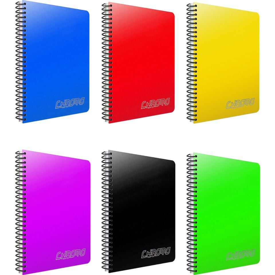 Gıpta Chromo Spiralli Pp Kapak Defter A4 80 Yp Kareli