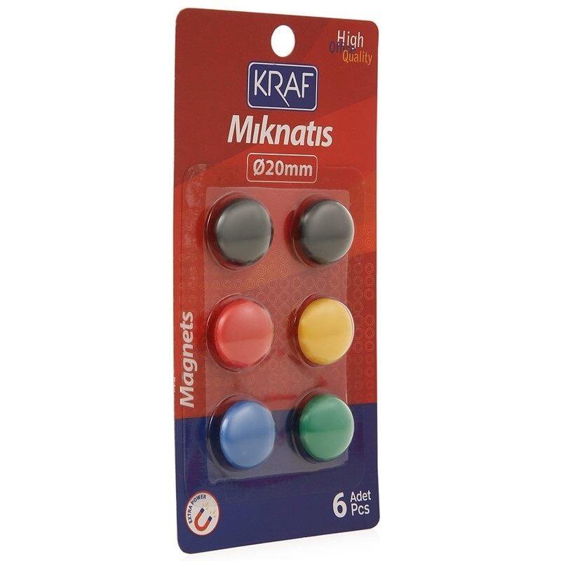 Kraf Mıknatıs Blisterli 20 Mm 6 Lı 502G