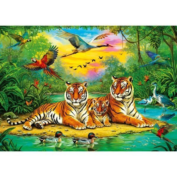 Ks Games Tiger Family 50 Parça Puzzle