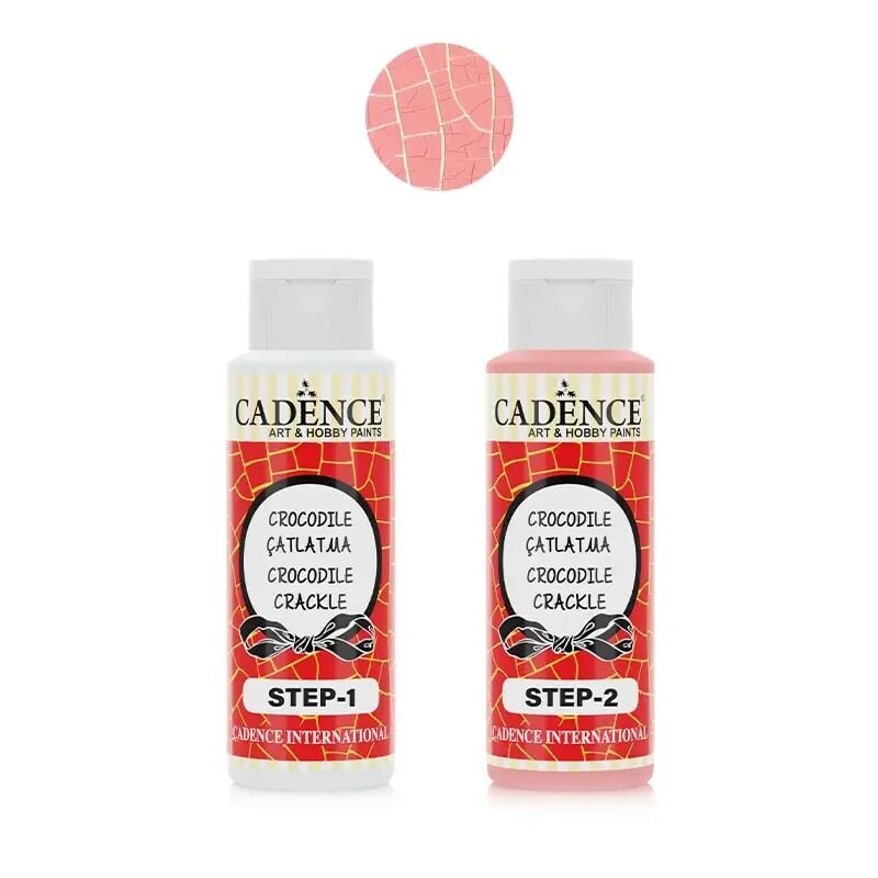 Cadence Crocodıle Renkli Çatlatma C-1012 Pembe Step1+Step2 70+70 Ml