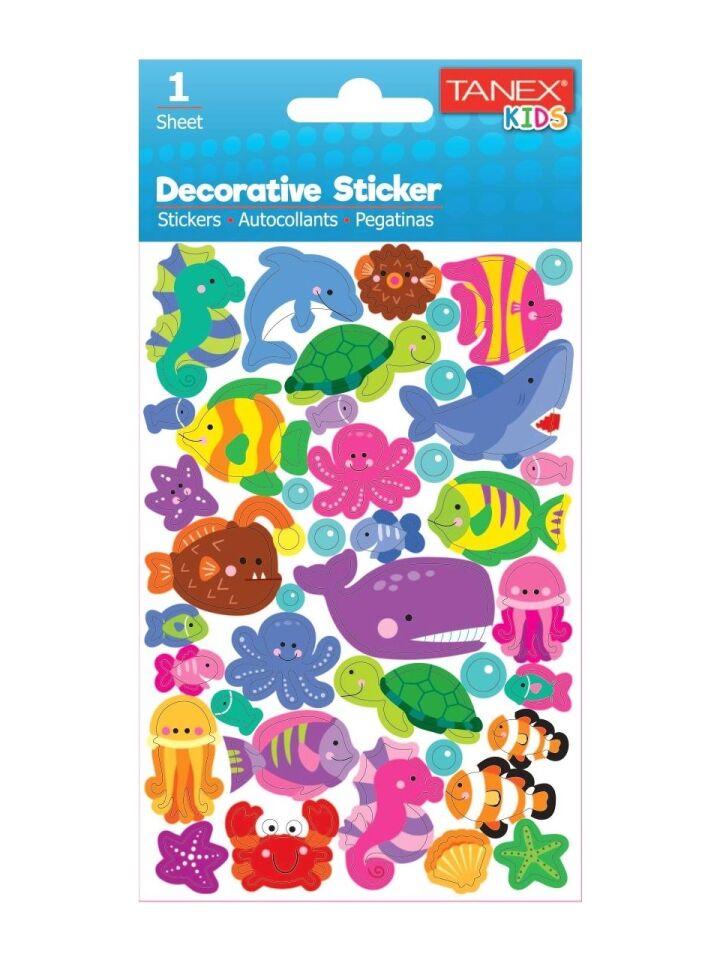 Tanex Tnx-25031 Deniz Hayvanları Serisi Etiketi