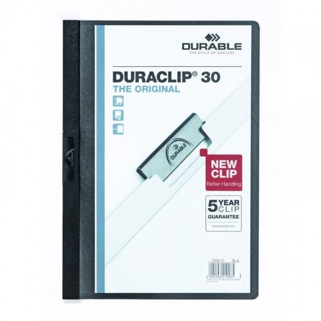 Durable Duraclip Original 30 Sayfa Kapasiteli Siyah