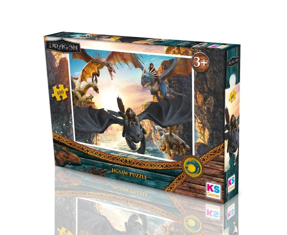 Ks Games How To Train Your Dragon Puzzle 100 Parça