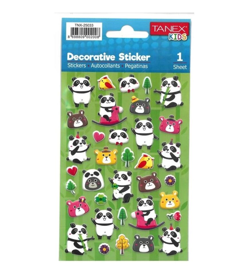 Tanex Tnx-25033 Panda Serisi Etiket