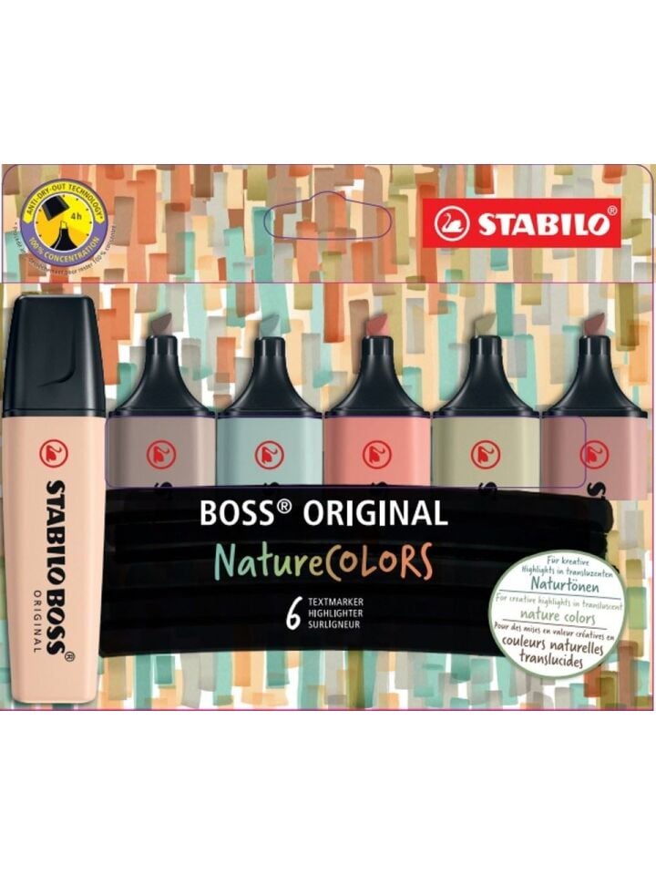 Stabilo Boss Nature Colors 6 Ar Etui