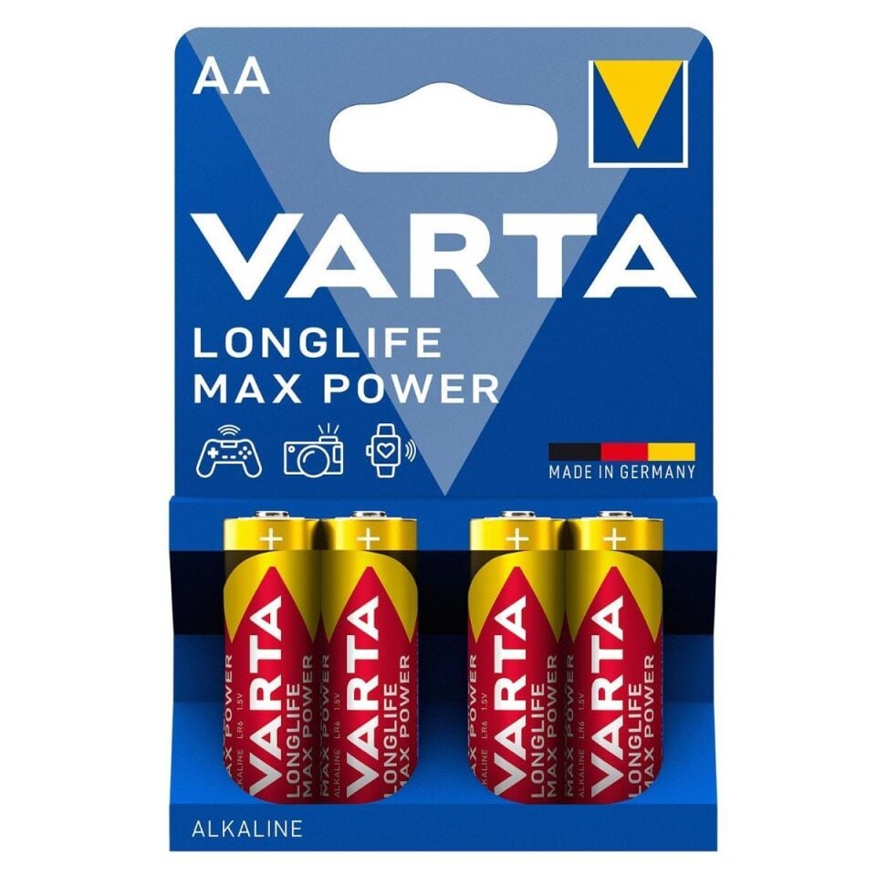 Varta Max Power Alkalin Kalem Pil AA 4 Lü Paket