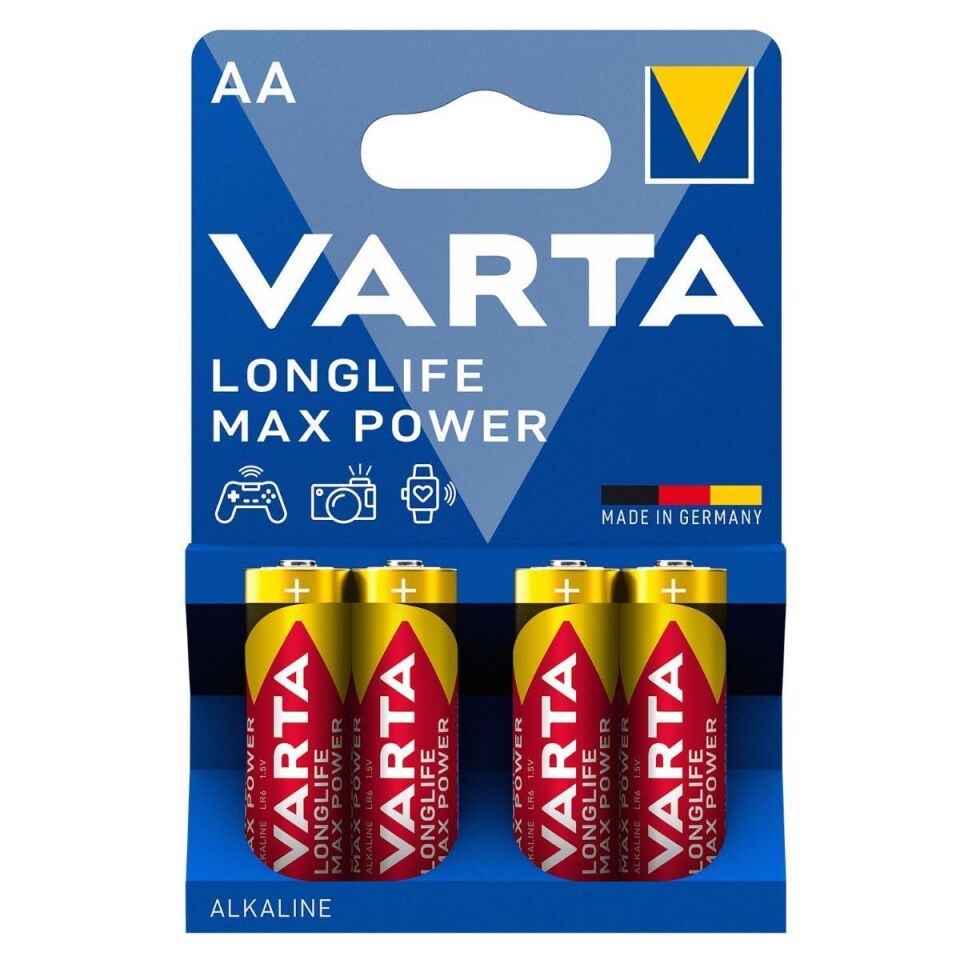 Varta Max Power Alkalin Kalem Pil AA 4 Lü Paket