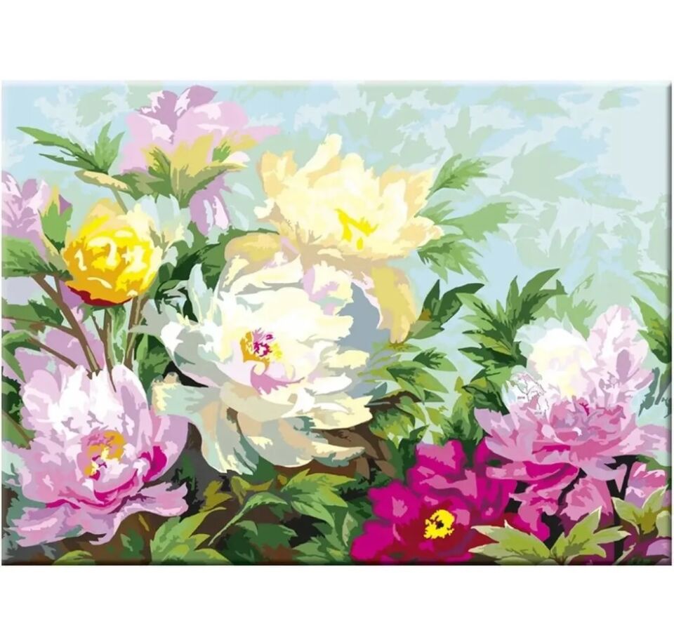 Güven Art St Petersburg Desenli Tuval 30x40 Cm Peonies
