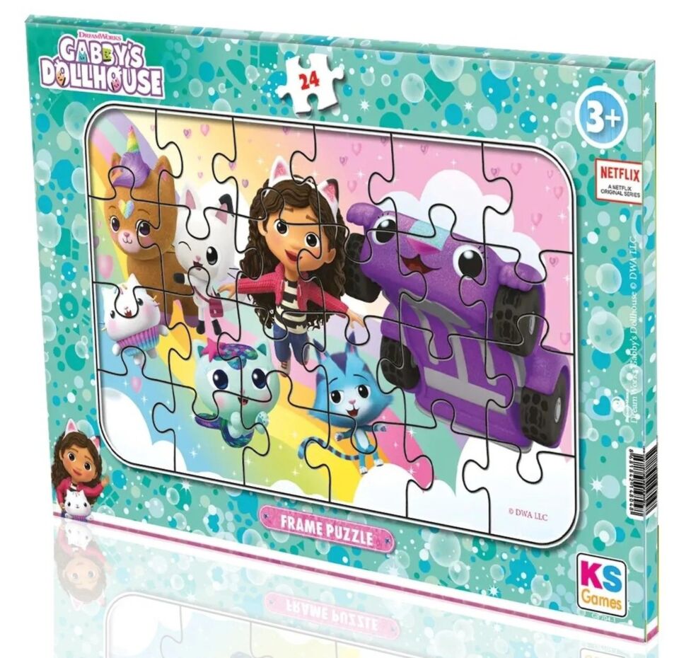 Ks Games Gabby'S Dollhouse 24 Parça Frame Puzzle