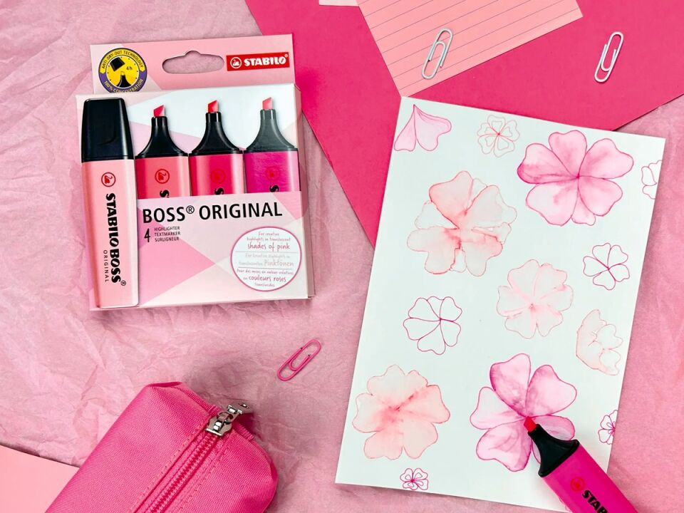 Stabilo Boss Original 4 Lü Pembe Paket
