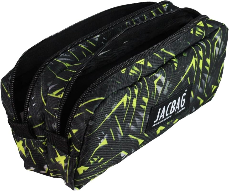 Jacbag Dual Pouch Çift Bölmeli Kalemkutu Düz Renk
