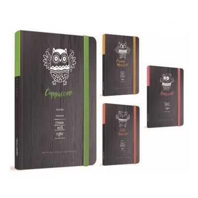 Gıpta Coffee Book İpli Dikişli Sert Kapak Defter 13x21 120 Çizgili