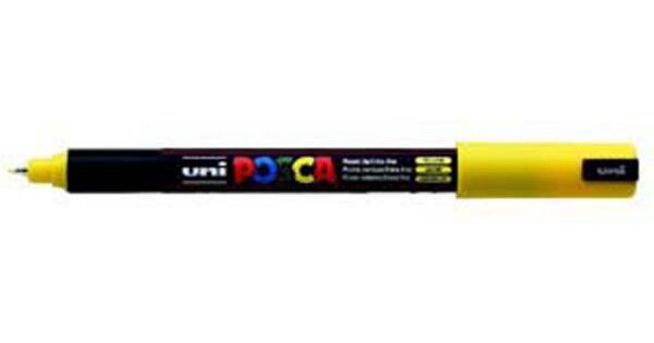 Uni Posca 0.7 Su Bazlı Poster Markörü Sarı