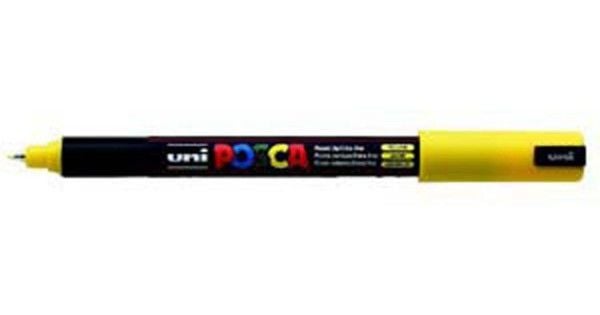 Uni Posca 0.7 Su Bazlı Poster Markörü Sarı