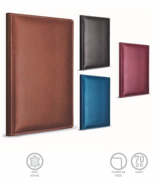 Gıpta Modelıst İp Dikişli Deri Kapak Defter 14X20 160 Yp Çizgili