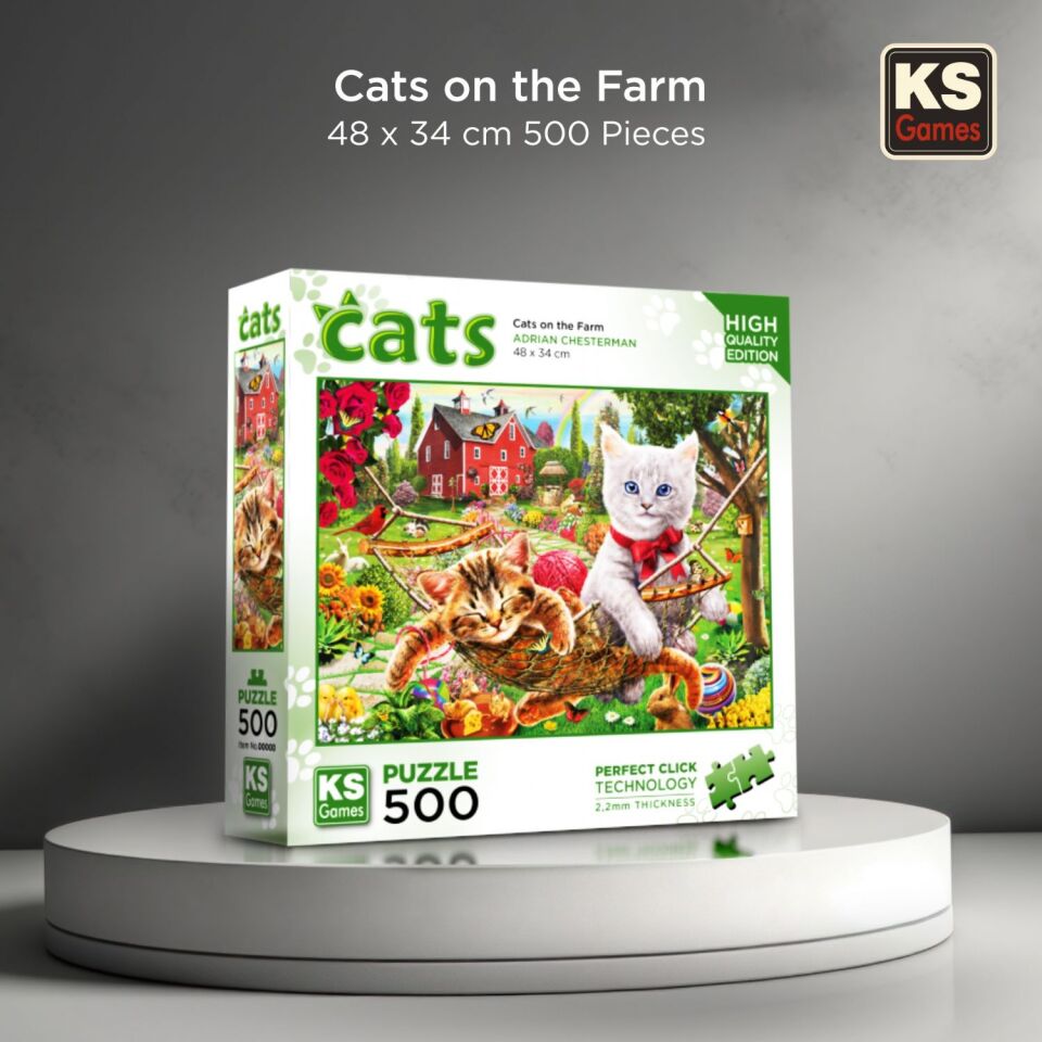 Ks Games Puzzle 500 Cats On The Farm