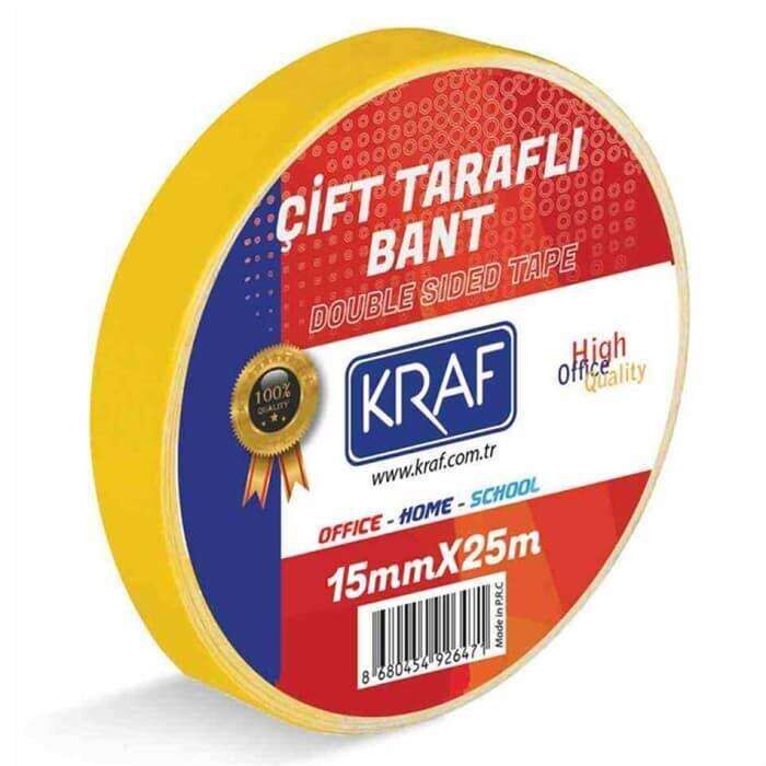 Kraf Çift Taraflı Bant 15 Mm x 25 M 2515G
