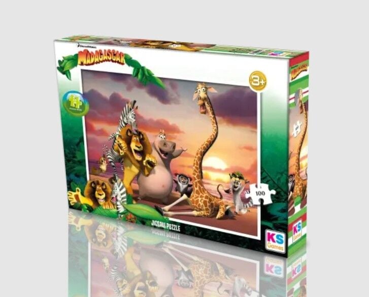 Ks Games Madagascar Puzzle 100 Parça