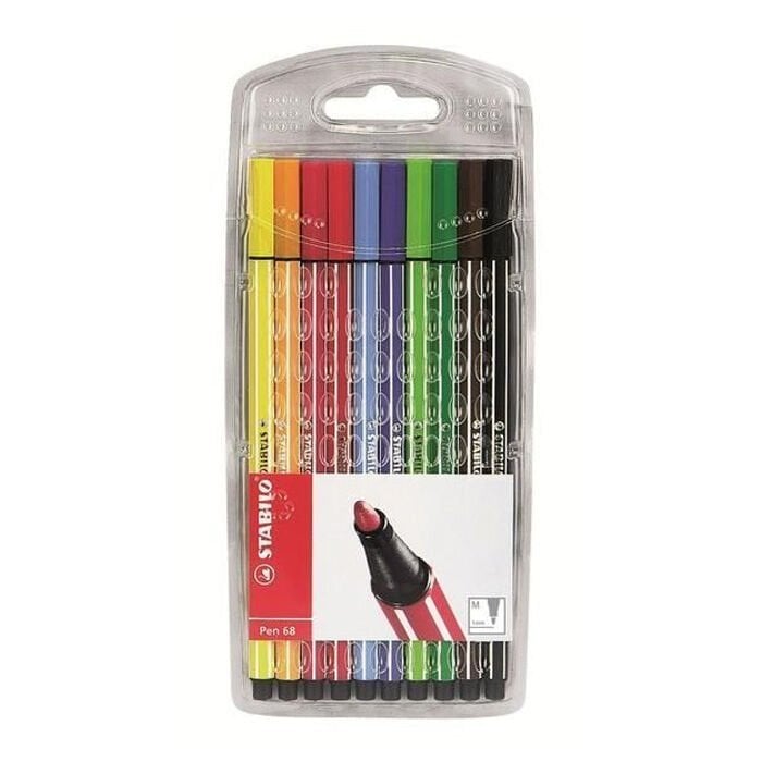 Stabilo Pen 68 10 Renk Askılı Paket