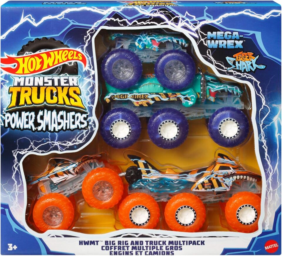 Hot Wheels Monster Trucks Power Smashers Çoklu Paket