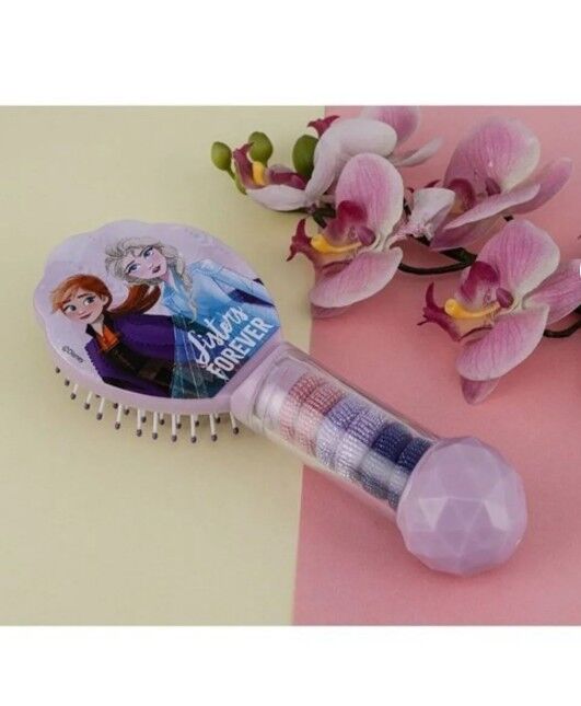 Frozen 44708 Saç Fırçası Toka Hazneli 21 Cm Sisters
