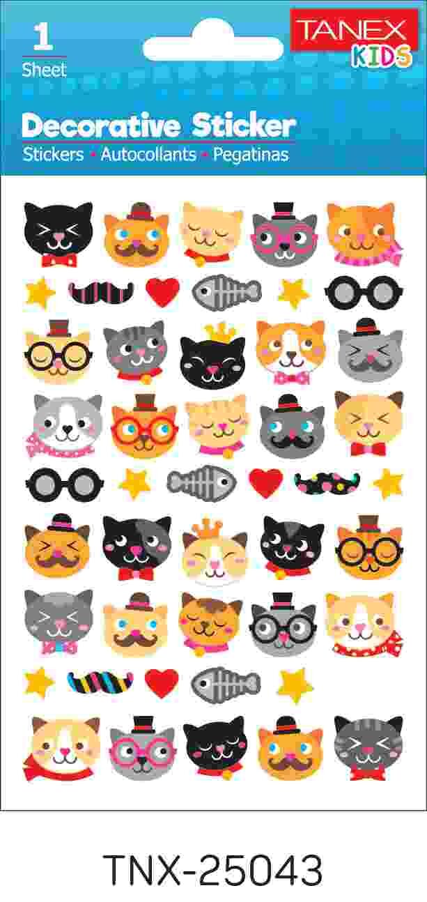 Tanex Tnx-25043 Kedi Serisi Etiketi