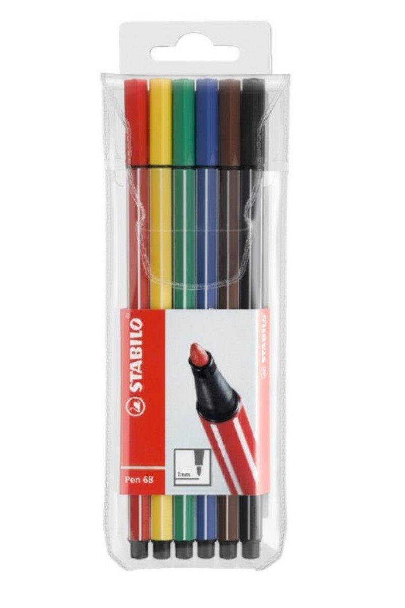 Stabilo Pen 68 6 Renk Askılı Paket