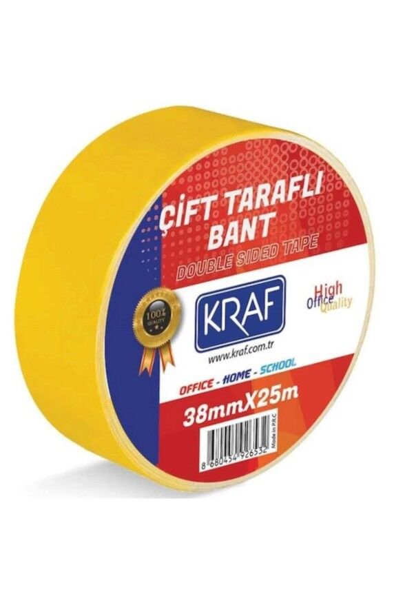 Kraf Çift Taraflı Bant 38 Mm x 25 M 2538G