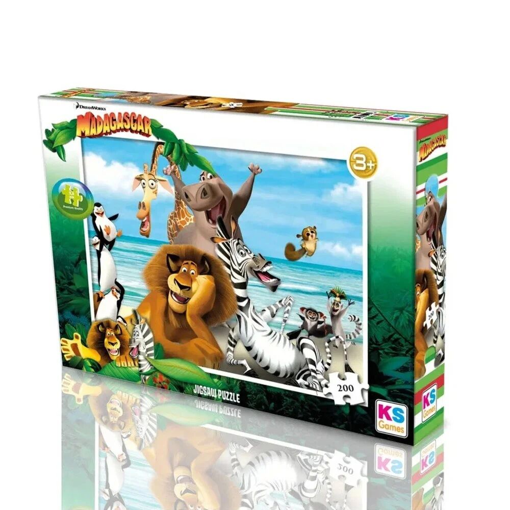 Ks Games Madagascar Puzzle 200 Parça