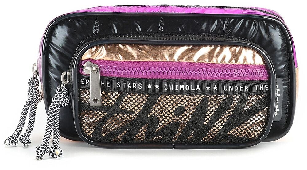 Chimola Black Copper Purple Kalem Çantası Chm-Kc0064-2
