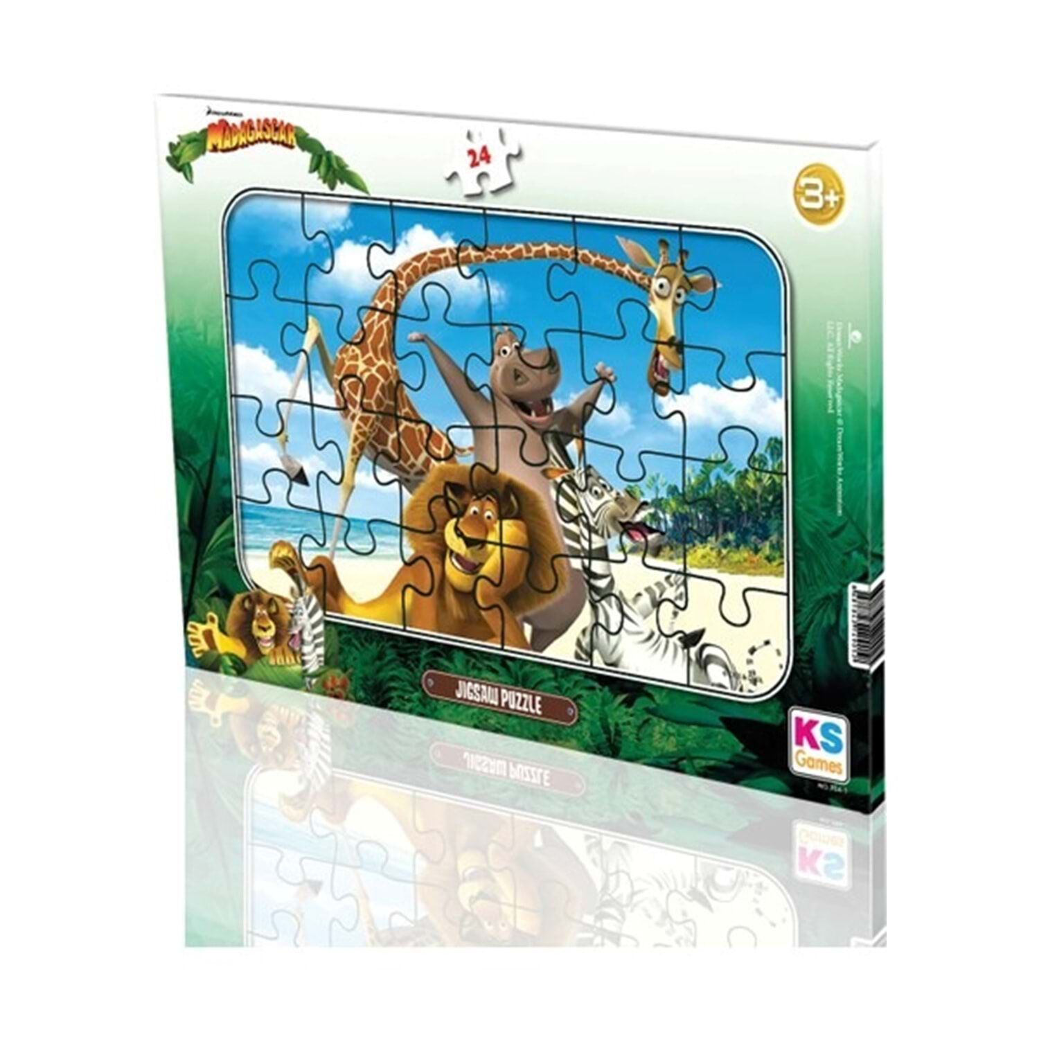 Ks Games Madagascar 24 Parça Frame Puzzle
