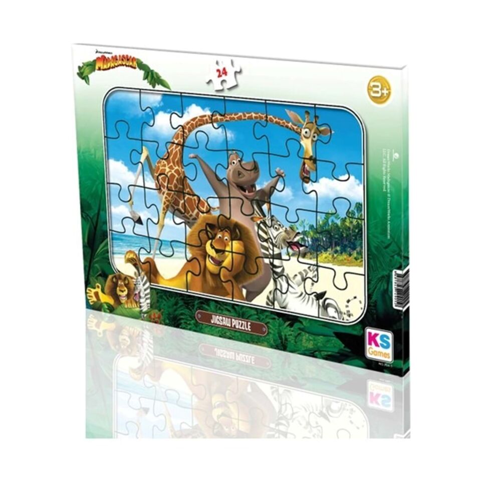 Ks Games Madagascar 24 Parça Frame Puzzle