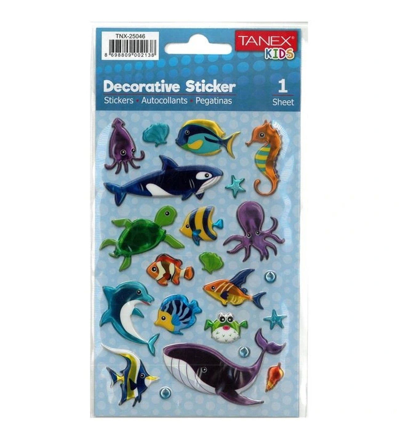 Tanex Tnx-25046 Deniz Hayvanları Serisi Etiketi