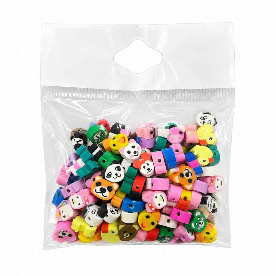 Damla Figürlü Fimo Boncuk 50 Gr Hayvanlı