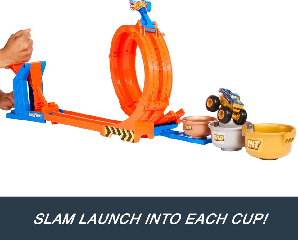 Hot Wheels Monster Trucks Döngü Ve Takla Bigfoot Oyun Parkuru