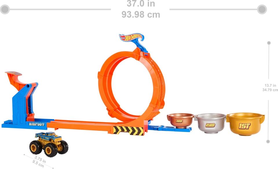 Hot Wheels Monster Trucks Döngü Ve Takla Bigfoot Oyun Parkuru