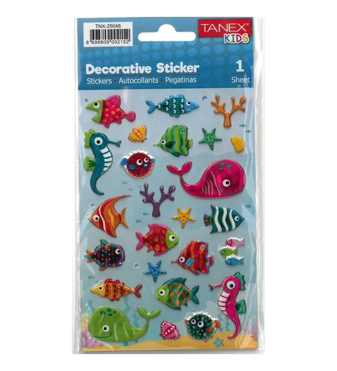 Tanex Tnx-25048 Deniz Hayvanları Serisi Etiketi