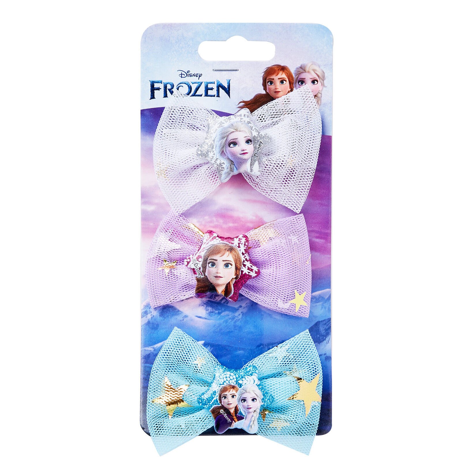 Frozen 44722 Klipsli Kelebek Toka 3 Lü Paket Simli