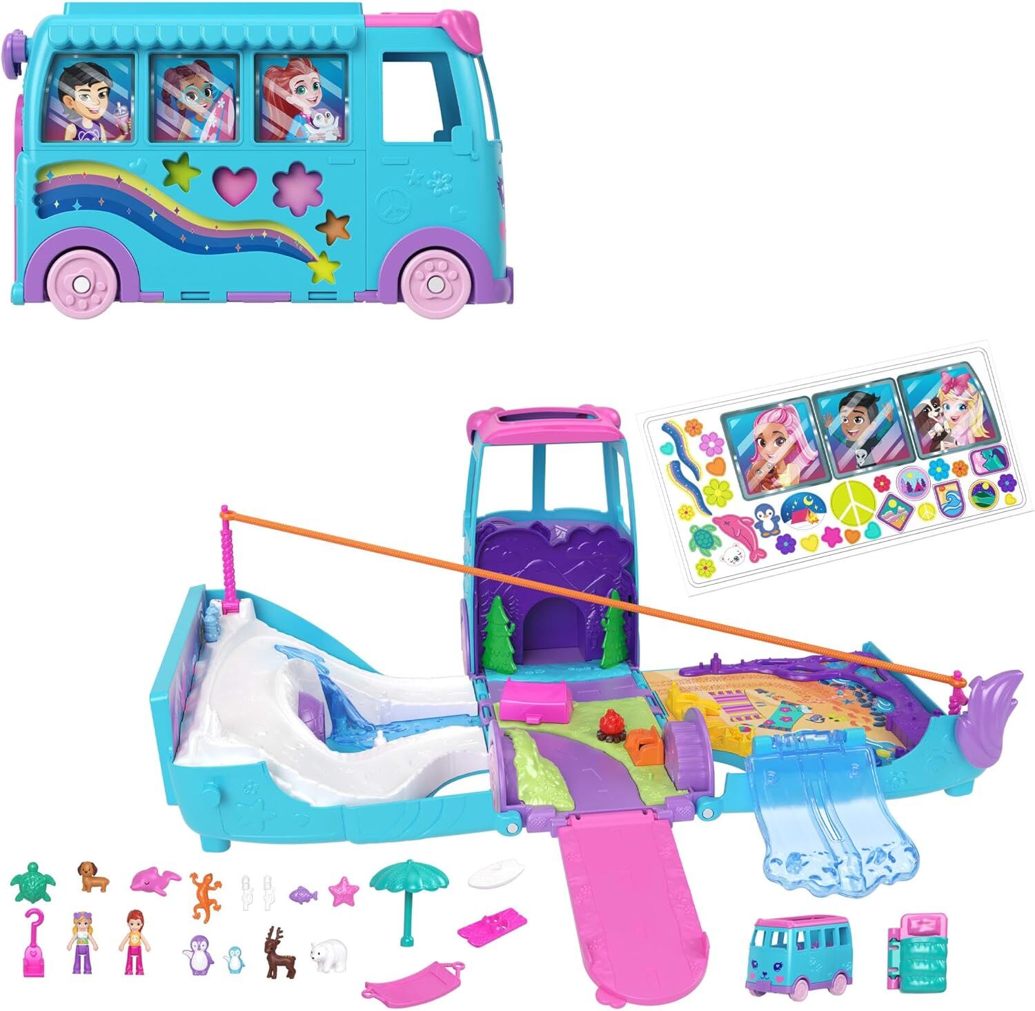 Polly Pocket Hayvancıkların Karavan Macerası Oyun Seti