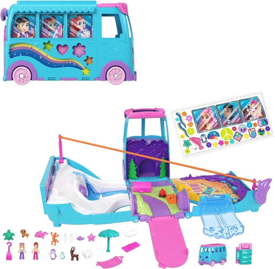 Polly Pocket Hayvancıkların Karavan Macerası Oyun Seti